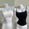 Sexy Slim Fit Basic Cami Top Sleeveless Form Fitting Tank Top Y2K Casual Layering Vest for Women Summer Daily Outfit Streetwear