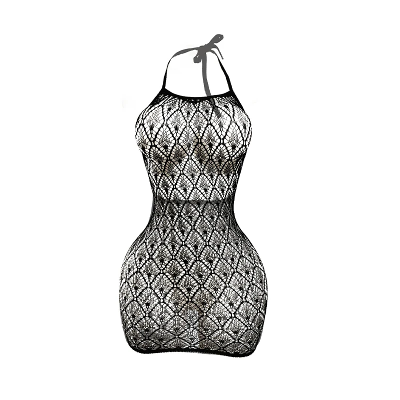 Sexy Women Fishnet Hollow Out Cover Up Dress See Through Bodycon Beach Swimwear Summer Style - Image 4