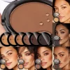 Silky Matte Bronzer Setting Makeup Contour Powder Long Lasting Face Shaping Concealer Dark Contouring 3D Nose Eyeshadow Palette