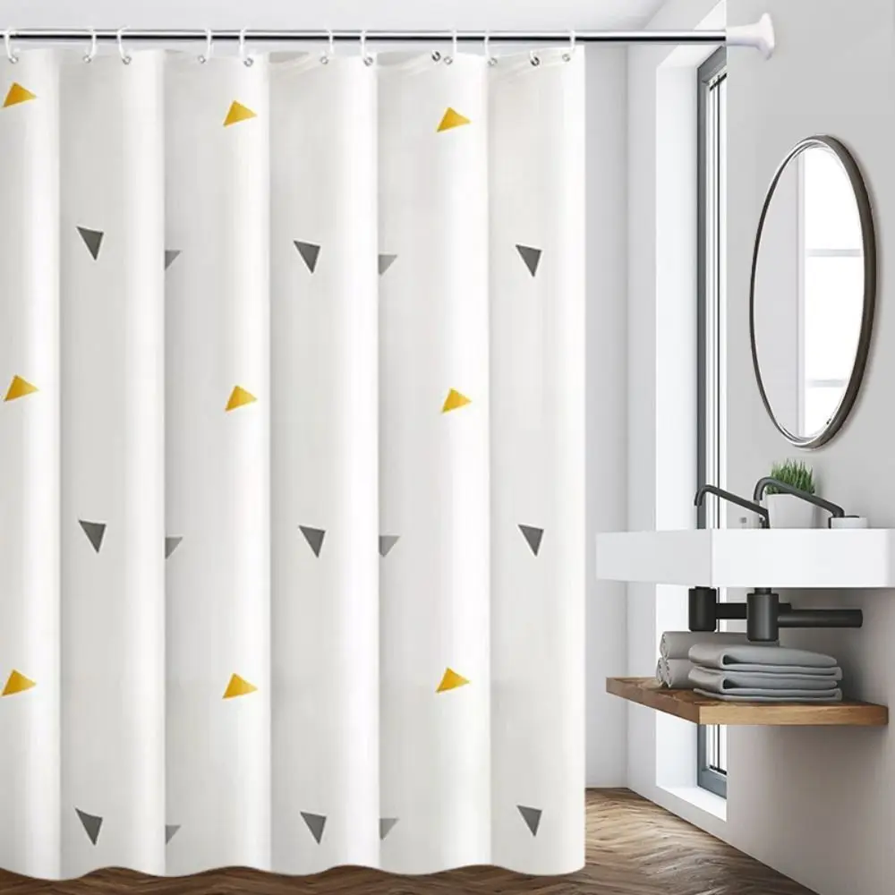 Simple Printing Bathroom Shower Curtain Home Decoration Polyester Waterproof Bathtub Creative Shower Curtain with Hooks - Image 3