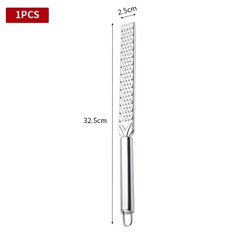 Stainless Steel Multi Purpose Handheld Cheese Grater Cheese Baking Cheese Grater Lemon Kitchen Gadget Fruit Peeler Ginger Garli - Image 3