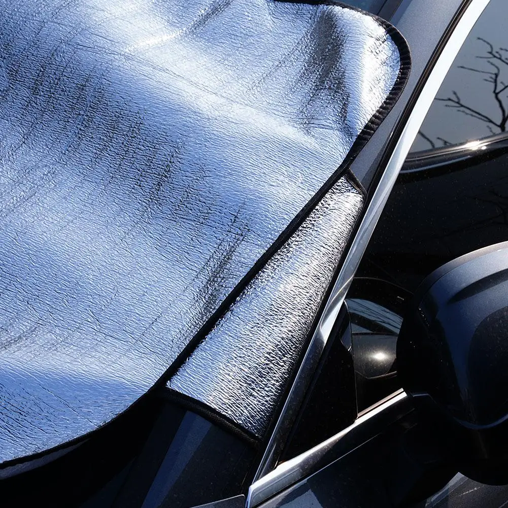 Summer Car Windscreen Covers Windshield Frost Cover Ice Snow Shield Front Protector Portable Collapsible Exterior Cover Parts 70 - Image 4