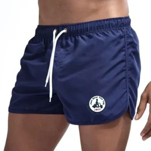 Summer men's beach pants, sports running shorts, men's fitness sportswear