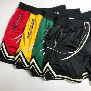 Summer th short pants mesh sports basketball shorts men's runng trag breathable fitness five pants loose type