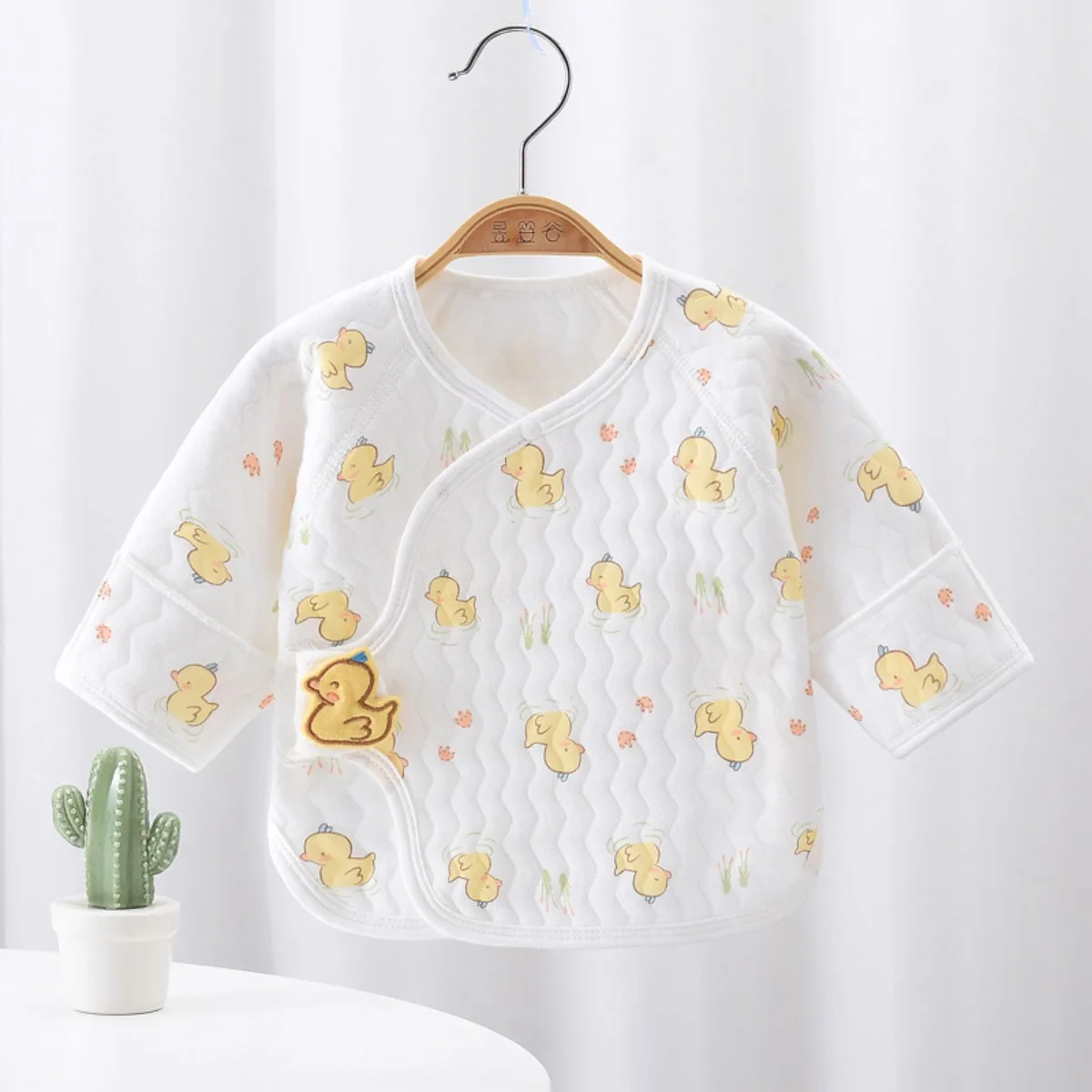Toddler Daily Outdoor Half-back Clothes 0-3 Month Bebe Girl Warm Fall Top Clothing Infant Boy Pure Cotton Belly Protection Coat - Image 5