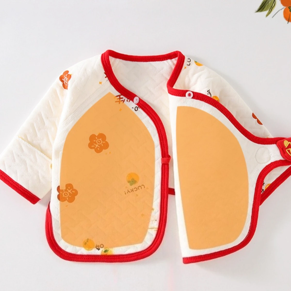 Toddler Daily Outdoor Half-back Clothes 0-3 Month Bebe Girl Warm Fall Top Clothing Infant Boy Pure Cotton Belly Protection Coat - Image 6