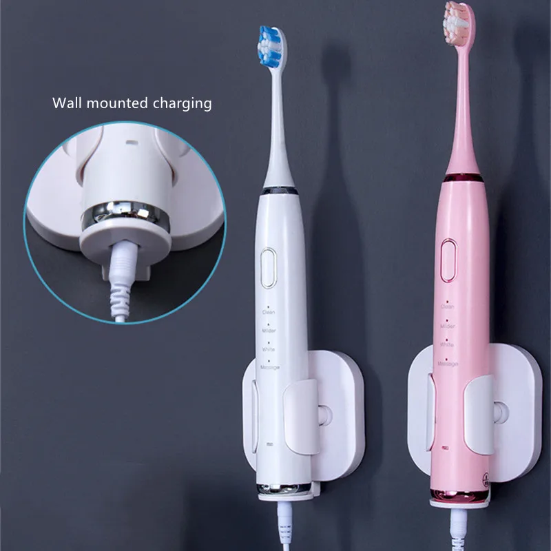 Toothbrush Stand Rack Organizer Electric Toothbrush Wall-Mounted Holder Space Saving Bathroom Accessories - Image 4