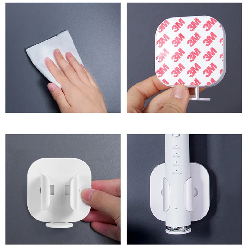 Toothbrush Stand Rack Organizer Electric Toothbrush Wall-Mounted Holder Space Saving Bathroom Accessories - Image 5