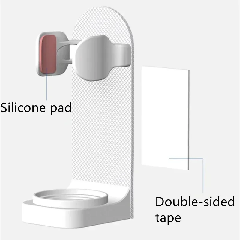 Toothbrush Stand Rack Organizer Electric Toothbrush Wall-Mounted Holder Space Saving No Punching Bathroom Accessories - Image 2