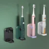 Toothbrush Stand Rack Organizer Electric Toothbrush Wall-Mounted Holder Space Saving No Punching Bathroom Accessories