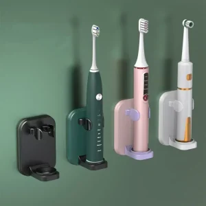 Toothbrush Stand Rack Organizer Electric Toothbrush Wall-Mounted Holder Space Saving No Punching Bathroom Accessories
