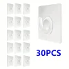 Transparent Strong Self Adhesive Hooks No Trace Sticky Hooks Key Storage Hanger For Kitchen Bathroom Door Wall Multi-Function