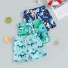 Tregren Toddler Boys Swim Trunks Cartoon Shark Print Elastic Waist Swim Shorts Bathing Suit Swimsuit Infant Swimming Bottoms
