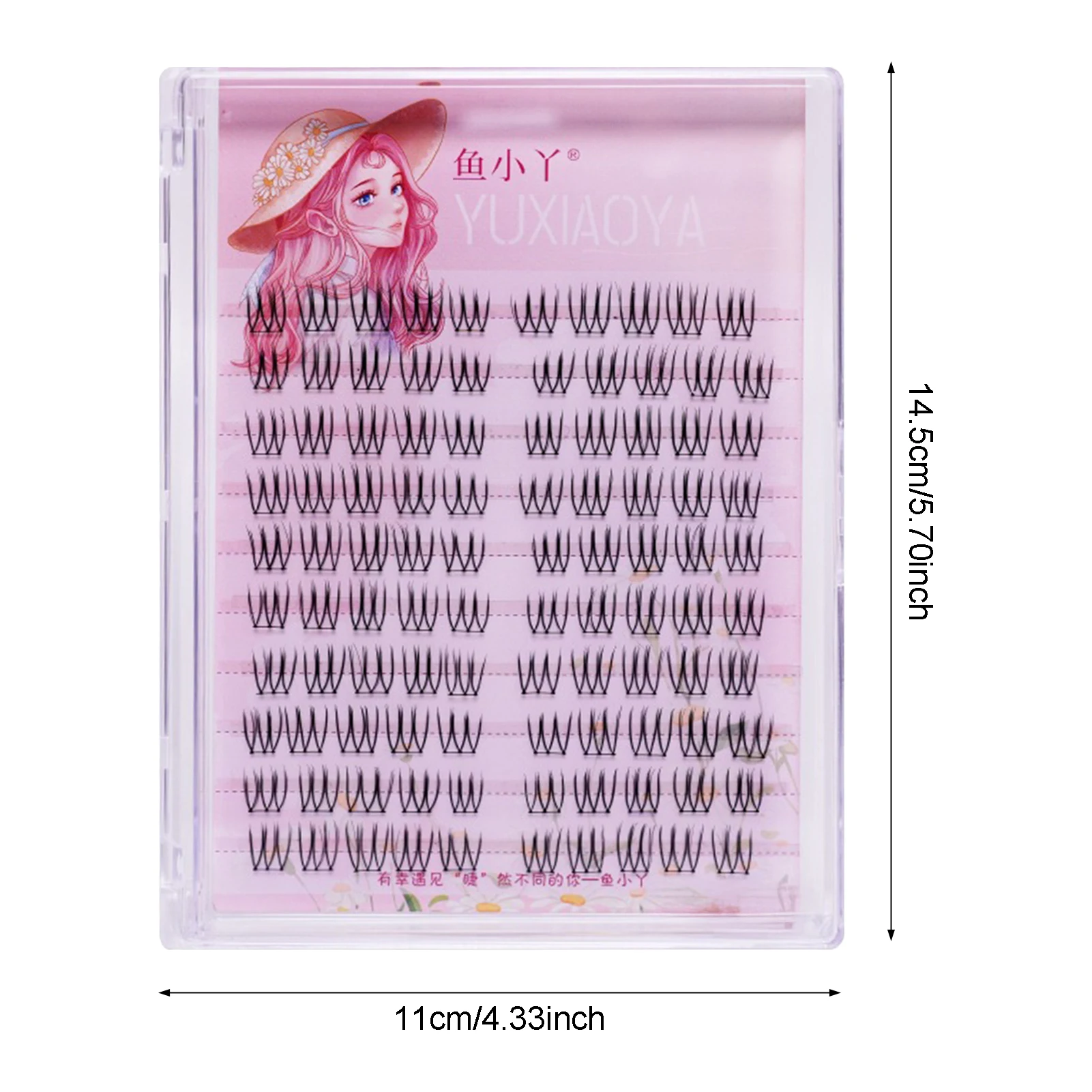 U-shaped Segmented Kpop False Eyelashes Korean Cluster Natural Individual Lash DIY Large Capacity Eyelash Manga Black Stem - Image 6
