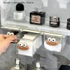 Under Mirror Cabinet Drawer Organizer Transparent Simple Bathroom Cabinet Cotton Swabs Cosmetic Pull Out Shelf Storage Box