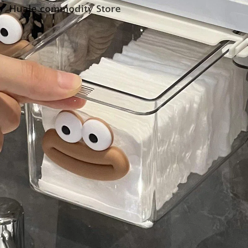 Under Mirror Cabinet Drawer Organizer Transparent Simple Bathroom Cabinet Cotton Swabs Cosmetic Pull Out Shelf Storage Box - Image 3