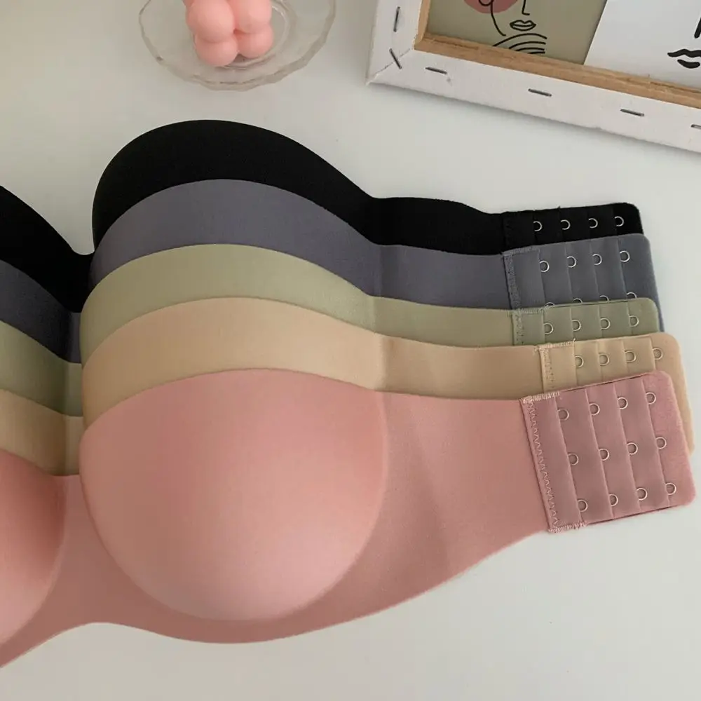 Underwear Beauty Back Half Cup Push-up Tube Top NO Steel Ring Sexy Strapless Bra Chest Wrap Without Straps Bralette Women Bras - Image 2