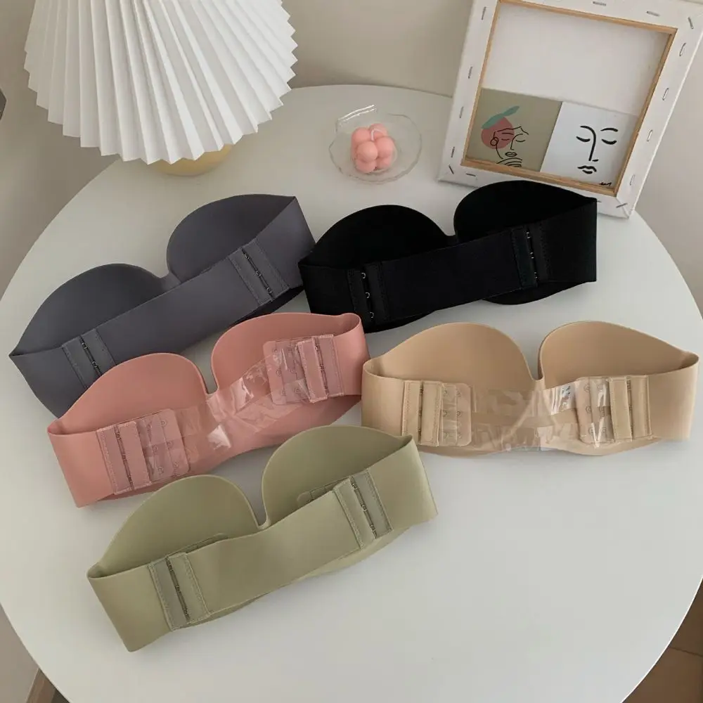 Underwear Beauty Back Half Cup Push-up Tube Top NO Steel Ring Sexy Strapless Bra Chest Wrap Without Straps Bralette Women Bras - Image 3