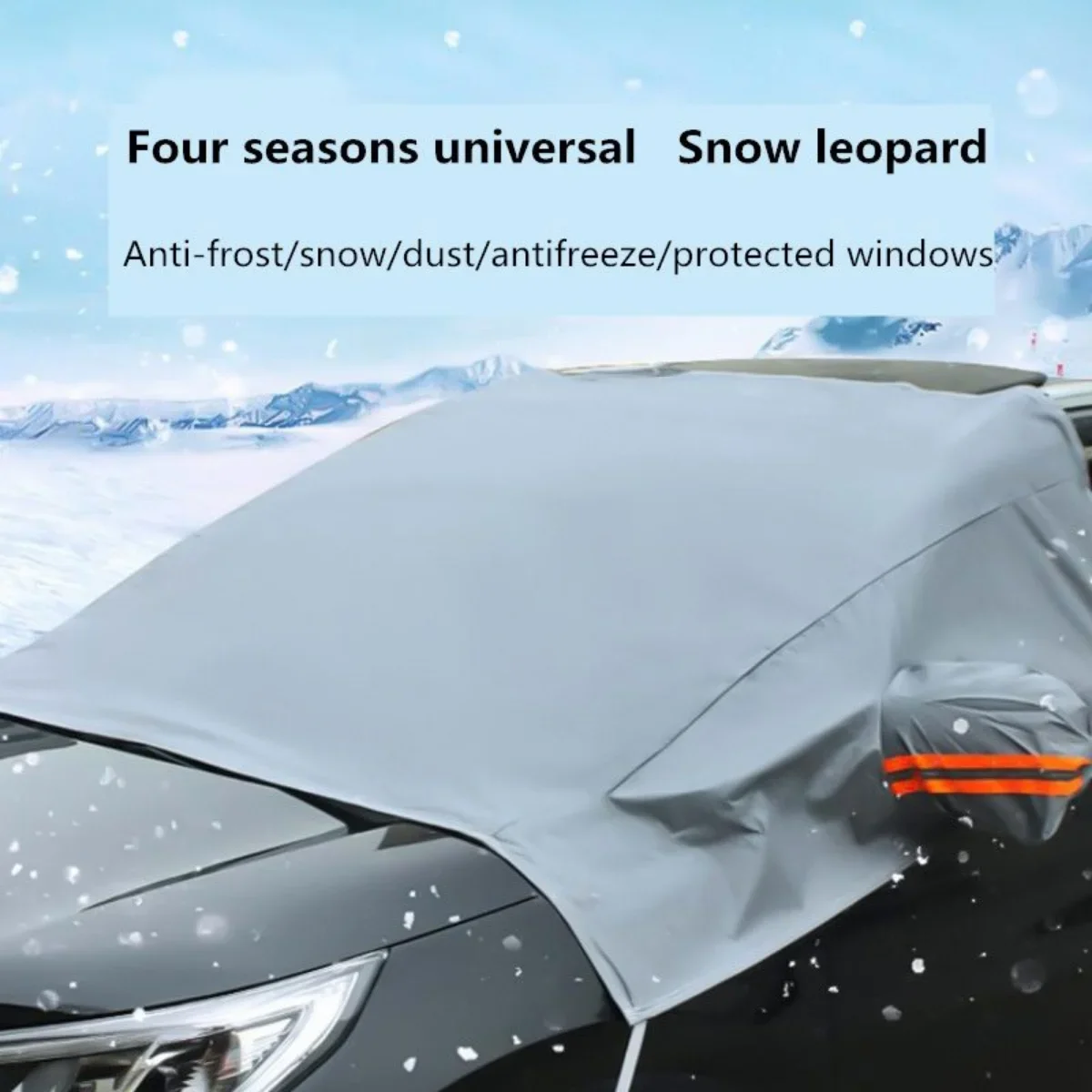 Universal Car Front Windshield Snow Cover Sunshade Protector for All Seasons Weather - Image 3