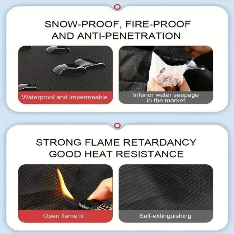 Universal Suv Snow Protector Universal Car Windshield Snow Cover with Magnets Premium Oxford Cloth Frost Protection for Winter - Image 5