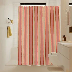 VIKAMA bathroom shower curtain blocking curtain, bath shower dry and wet separation, waterproof and mildew-proof Decor