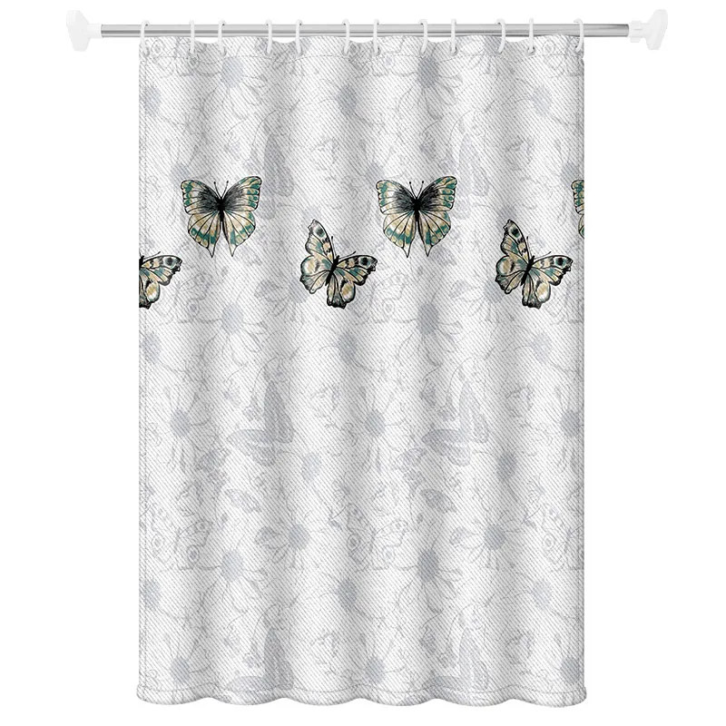 Vintage Pastoral Shower Curtain – Durable Polyester Material, Waterproof for Elegant Country Bathrooms - Image 6