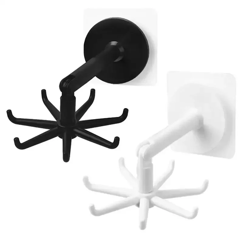 Wall Hook For Kitchen Gadgets Storage Accessories Home and Decoration 360 Degrees Multifunction Bathroom Organizer Kitchenware - Image 4