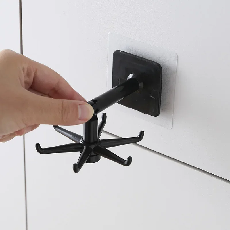Wall Hook For Kitchen Gadgets Storage Accessories Home and Decoration 360 Degrees Multifunction Bathroom Organizer Kitchenware - Image 3