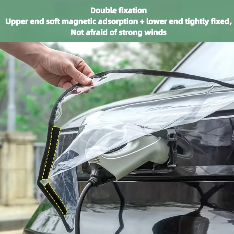 Waterproof Dustproof EV Charging Port Cover, Universal Fit for All Tesla/Nissan/Ford EV & PHEV, Anti-Snow Rain Ice Protection - Image 4