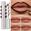 Waterproof Lip Liner Peel Off Tattoo Lipgloss Waterproof Long Lasting Matte Lip Tint Brown Contour Tear-off Lips Stain Cosmetics
