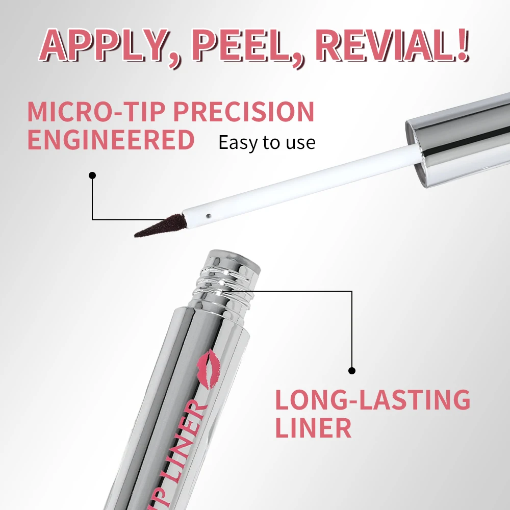 Waterproof Lip Liner Peel Off Tattoo Lipgloss Waterproof Long Lasting Matte Lip Tint Brown Contour Tear-off Lips Stain Cosmetics - Image 6