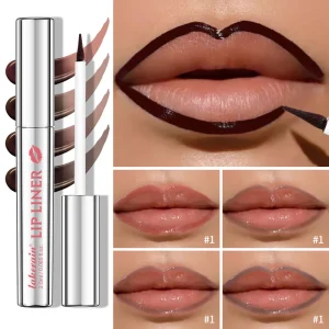 Waterproof Lip Liner Peel Off Tattoo Lipgloss Waterproof Long Lasting Matte Lip Tint Brown Contour Tear-off Lips Stain Cosmetics