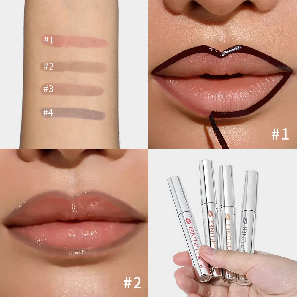 Waterproof Lip Liner Peel Off Tattoo Lipgloss Waterproof Long Lasting Matte Lip Tint Brown Contour Tear-off Lips Stain Cosmetics - Image 5
