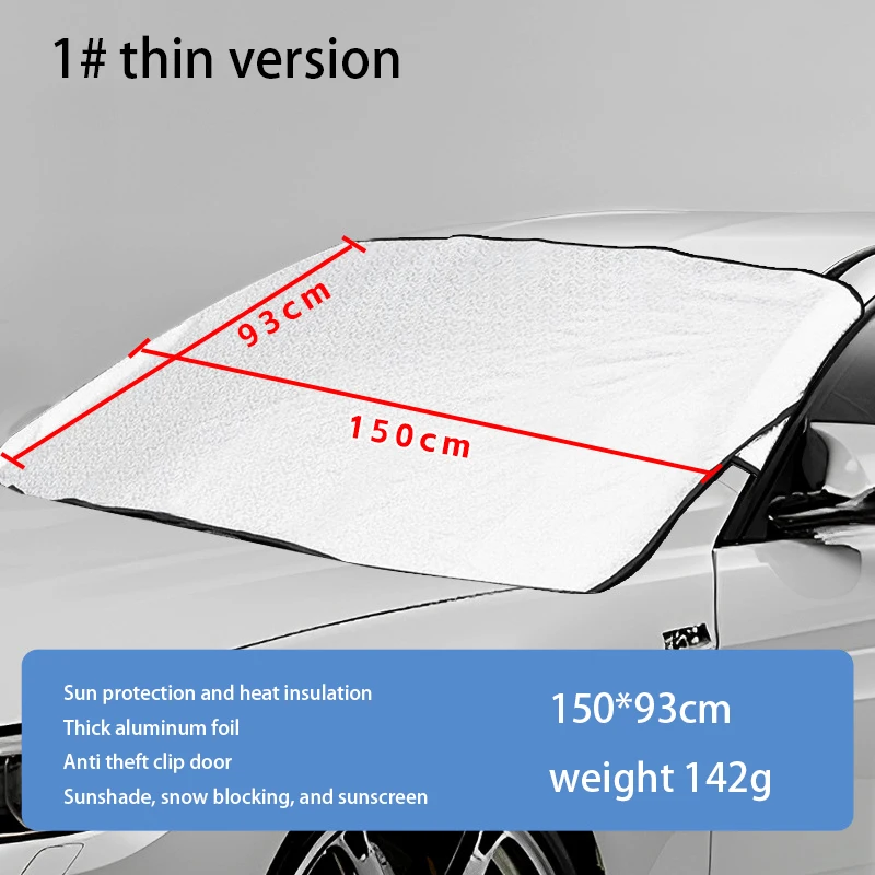 Winter Car Front Snow Frost Cover Windshield Frost Ice Cover Sunshade Protector Foldable Keep Warm Cover - Image 4