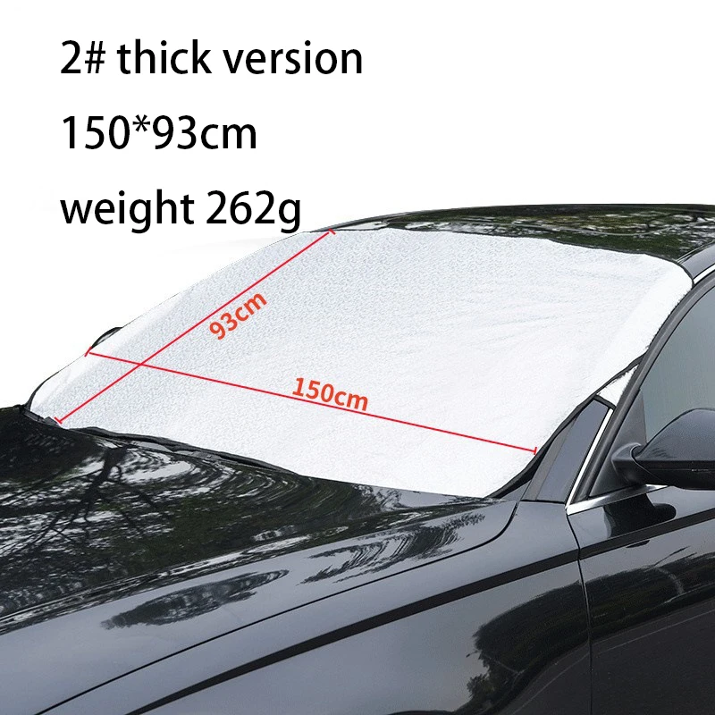 Winter Car Front Snow Frost Cover Windshield Frost Ice Cover Sunshade Protector Foldable Keep Warm Cover - Image 5