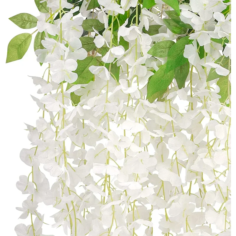 Wisteria Vine Artificial Flowers Wholesale 110cm Trailing Fake Flower String for Home Wedding Party Decor Silk Wisteria Garland - Image 5