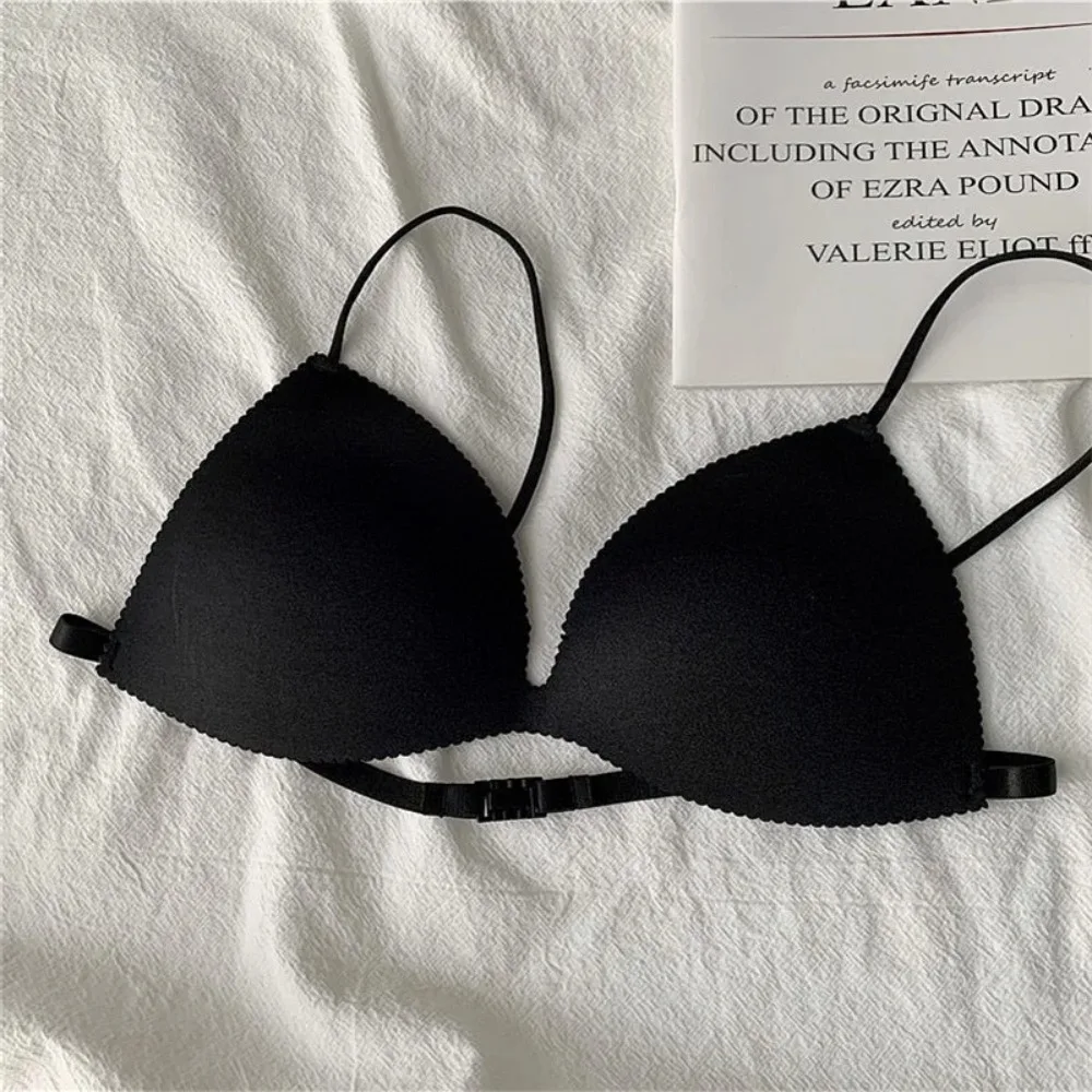 Women Bra Seamless Underwear Women Ultra-thin Underwear Thin Shoulder Strap Girls Backless Bra Push Up Bra One Piece Bra - Image 2
