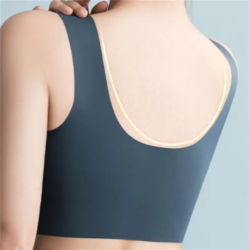 Women's Bra Large Size Seamless Thin Lace Wrap Chest Underwear One-Piece Fixed Cup No Steel Ring Gather Vest Bra Women - Image 3