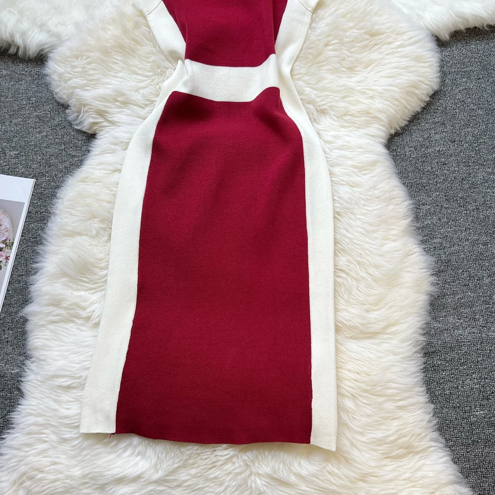 YuooMuoo Women Dress 2026 New Summer Fashion Sleeveless Slim Waist Bodycon Sweater Dress Elegant Office Lady Vestidos Streetwear - Image 6