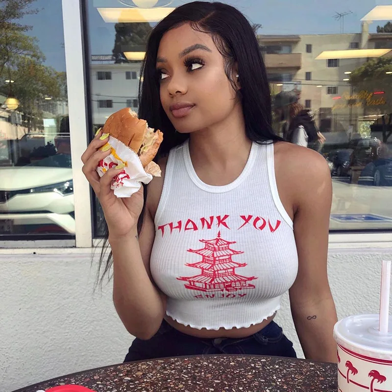 knitting Print O Neck Off Shoulder Tank Top 2025 Summer Women Casual Slim Streetwear Crop Top Female Vacation Clothes Top - Image 4