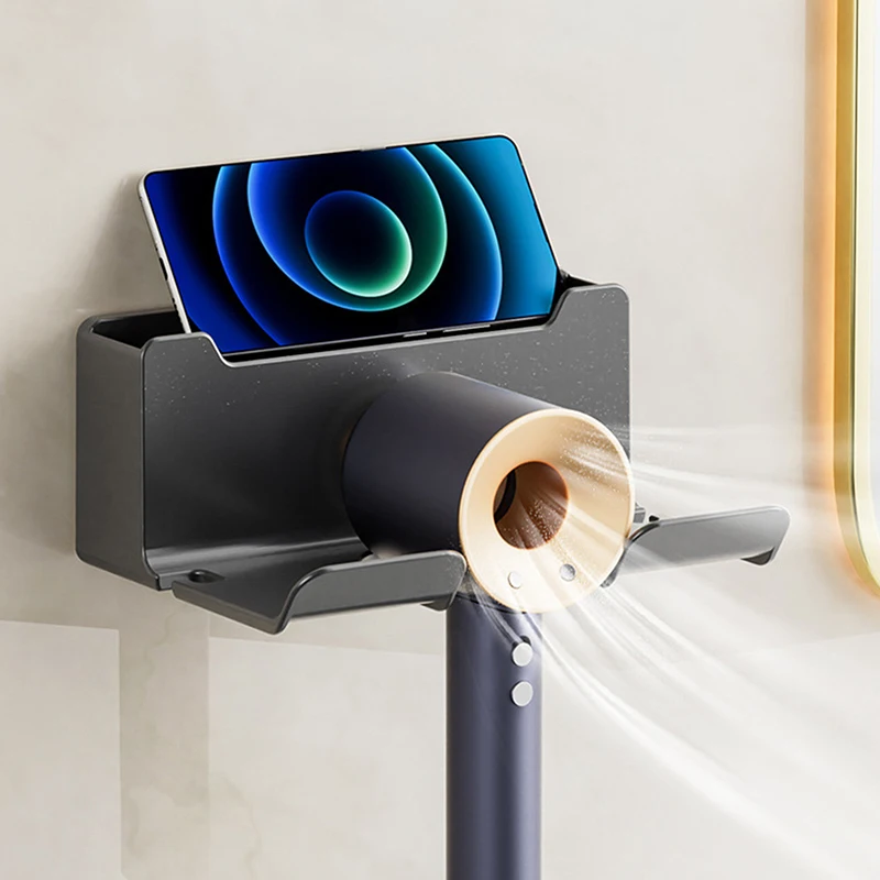 。Hair Dryer Holder Wall Dryer Cradle Straightener Stand Hairdryer Organizer Box Toilet Blower Holder Shelf Bathroom Accessories - Image 5