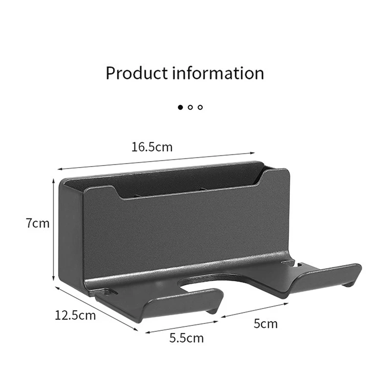 。Hair Dryer Holder Wall Dryer Cradle Straightener Stand Hairdryer Organizer Box Toilet Blower Holder Shelf Bathroom Accessories - Image 6