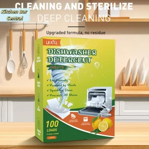【1Set Dishwasher Cleaner Oil Stain Removal Descaling Detergent Tablets Kitchen Dishwasher Washing Machine Cleaning Tool】