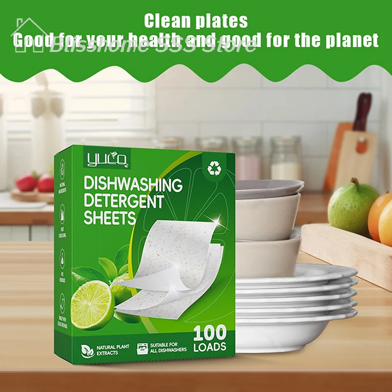 【S】30/100pcs Dishwasher Cleaner Oil Dirt Removal Deodorizer Cleaning Tablet Machines Bowls Kitchen Tool Dishwashing - Image 5