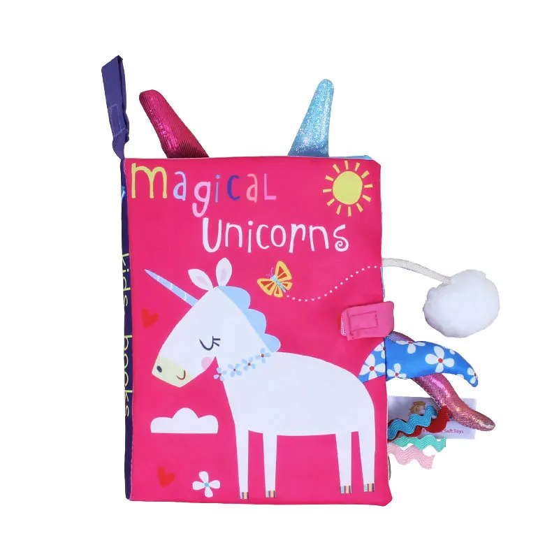 0-36M Baby Early Learning Toy Tail Cloth Book Parent-child Interactive Sound Paper Puzzle Cloth Book Rattle - Image 2