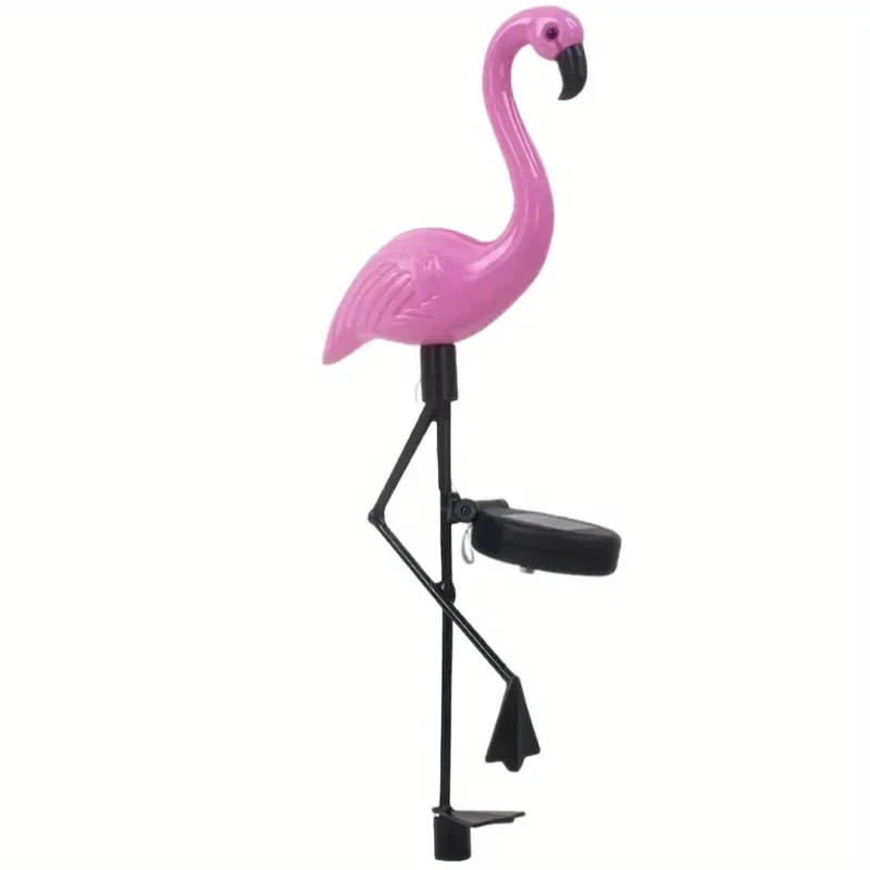 1 Pc Outdoor Solar Lights Flamingo Garden Led Stake Light Pathway Lawn Yard Landscape Halloween Christmas Decorative Lights - Image 3