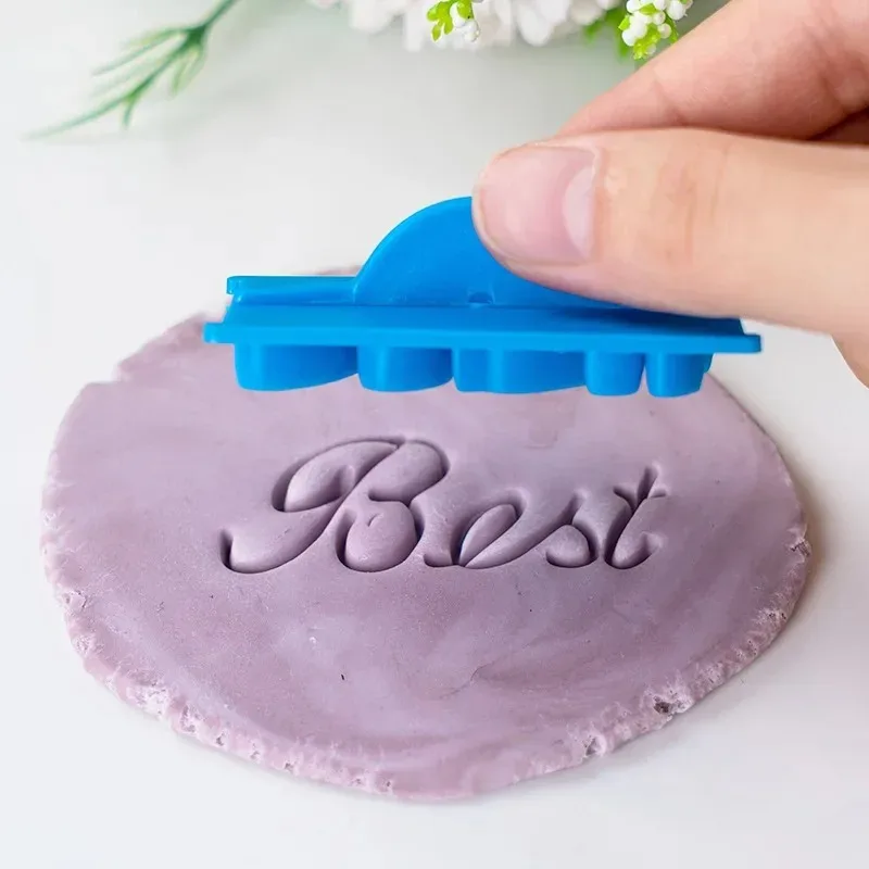 1 Set Cake Baking Molds Alphabet Letter Words Cookie Press Stamp Embosser Cutter Fondant Mould Happy Birthday Cake Decoration - Image 3