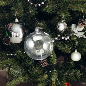 10 Pcs Christmas Ball Clear Plastic Fillable Balls Christmas Tree Hanging Ornaments Decorations Balls Tree Baubles Home Decor