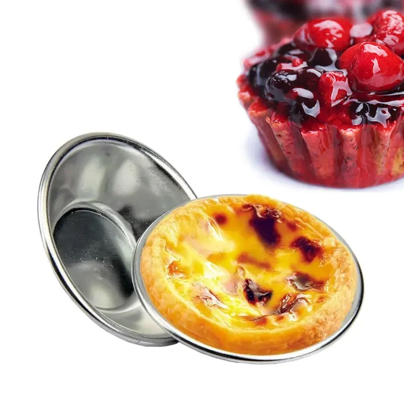 10 Slices Cake Style Oven Round Baked Eggs in Tin Foil Cake Tool Tart Mold Baking Accessories Baking Tools for Cakes - Image 3