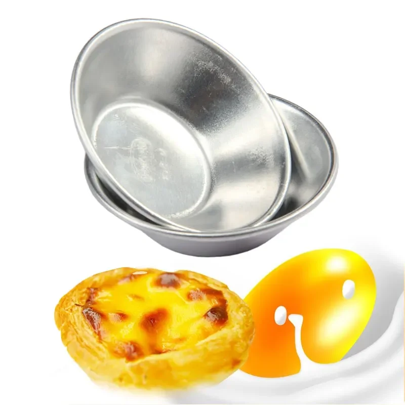 10 Slices Cake Style Oven Round Baked Eggs in Tin Foil Cake Tool Tart Mold Baking Accessories Baking Tools for Cakes - Image 5